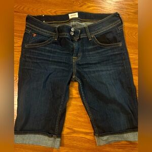 Hudson Jeans Dark Blue Denim Shorts